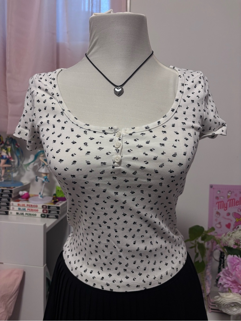 H&M floral baby tee
